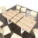 Extendable Dining Room Table for 6-10