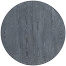 5-Piece Farmhouse Round Pedestal Extending Dining Table Set Extendable Kitchen Table Set with 15.8" Removable Leaf and Ladder Back Dining Chairs for Small Places, Black