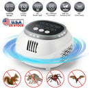 Ultrasonic Rodent Chaser Rat Repellent Pest Driver Mouse Control Squirrel Repeller with 4 Modes 4-65KHz Strobe Light 4 Timer 1292sq.ft. Coverage for R
