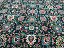 8' X 10' Handmade Indian Oriental Wool Rug Carpet Organic Dye Forest Green Nice