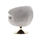 360 Degree Swivel Cuddle Barrel Accent Chairs, Round Armchairs with Wide Upholstered, Fluffy Fabric Chair for Living Room, Bedroom, Office, Waiting Rooms