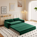 Queen Pull Out Sofa Bed, 3 In 1 Convertible Sleeper Sofa With Side Storage