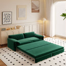 Queen Pull Out Sofa Bed, 3 In 1 Convertible Sleeper Sofa With Side Storage by HouseOfZazla