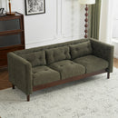Upholstered Sofa Modern 3 Seater Sofa Couch With Tufted Design For Living Room by Unique Piece Furniture