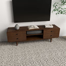 Alexa - TV Stand - Dark Brown / Wood by HouseOfZazla