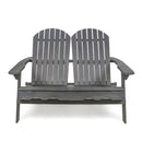 Outdoor Adirondack Rocking Loveseat With Hand Crafted Details by HouseOfZazla