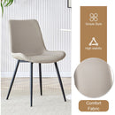 Table and chair set.Cozy Modern MDF Dining Set -67'x35.4' with 4 Gray  Artificial Leather Chairs With Curved Widened Cushion Design.Suitable for restaurants, kitchens, dining rooms,etc.