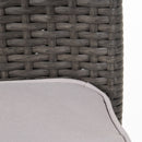 Outdoor PE Rattan Stacking Chair with Iron Frame and Cushions (Set of 4) by HouseOfZazla