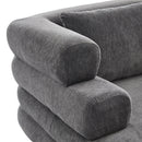 Oversized Chaise Lounge Sofa Bed with Deep Seat and Layered Armrests by HouseOfZazla