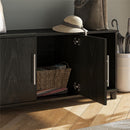 Systembuild Evolution Camberly - Shoe Storage Bench - Black Brown by Unique Piece Furniture