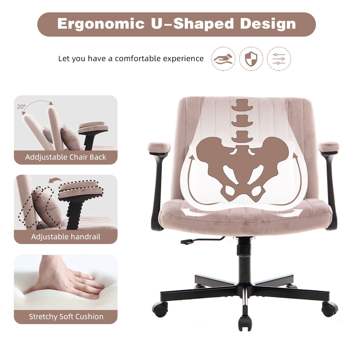 Criss Cross Armrest Office Chair With Wheels, photo 14 of 40
