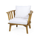 4-Pieces Acacia Wood Patio Furniture Set with Cushions by HouseOfZazla