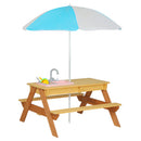 Kids Picnic Table With Sand and Water Table Conversion by HouseOfZazla