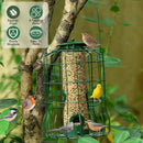 Metal Bird Feeder: Squirrel-Proof Seed Feeder with 4 Ports by LJGDeals