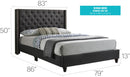 Nailhead Bed Transitional Vibrant by HouseOfZazla