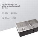Modern Double Bowl Undermount Sink Design With 10" Deep Basins by HouseOfZazla