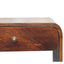 Aspen - Open Bedside Table - Dark Brown