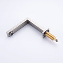 8 inch Widespread Bathroom Faucet Matte Black Bathroom Faucets for Sink 3 Hole Brass 2 Handle Lavatory Square Faucet Modern rv Bathroom Faucets