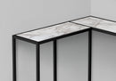 Corner Accent Console Table For Entryway, Unique L-Shaped Design