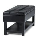 Saxon - Upholstered Transitional Storage Ottoman Bench by Unique Piece Furniture