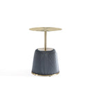 Anderson - Upholstered End Table With Round Top by HouseOfZazla