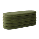 Fuji - Upholstered Oval Storage Bench by HouseOfZazla