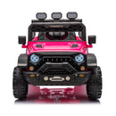 24V Ride On Large PickUp Truck car for Kids,ride On 4WD Toys with Remote Control,Parents Can Assist in Driving,Bluetooth music version,Pickup truck design with spacious storage in the rear.