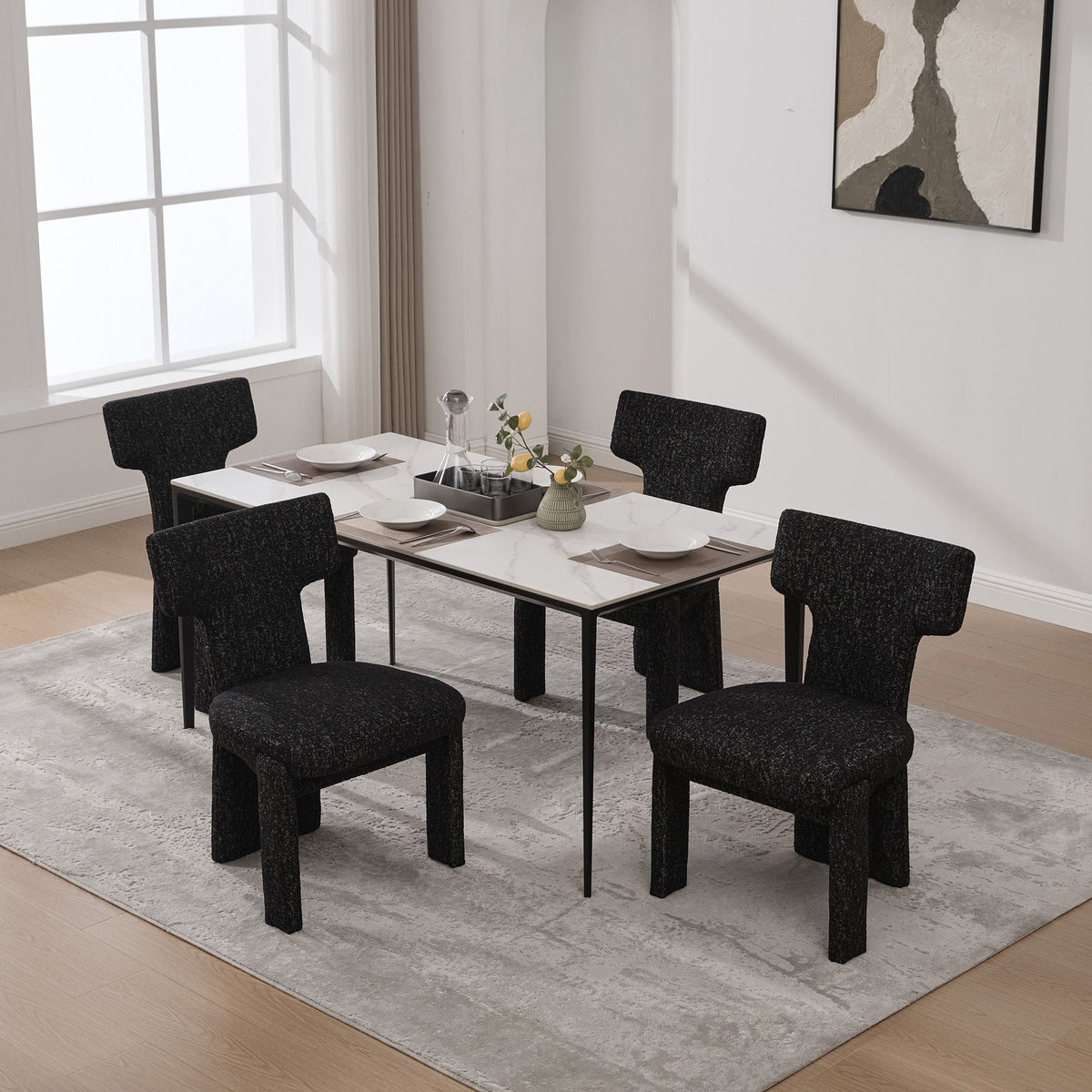 Armless Curved Back Accent Chairs, photo 13 of 40