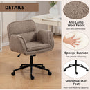 Criss Cross Swivel Desk Chair With Adjustable Armrests & Wheels For Home Office by HouseOfZazla
