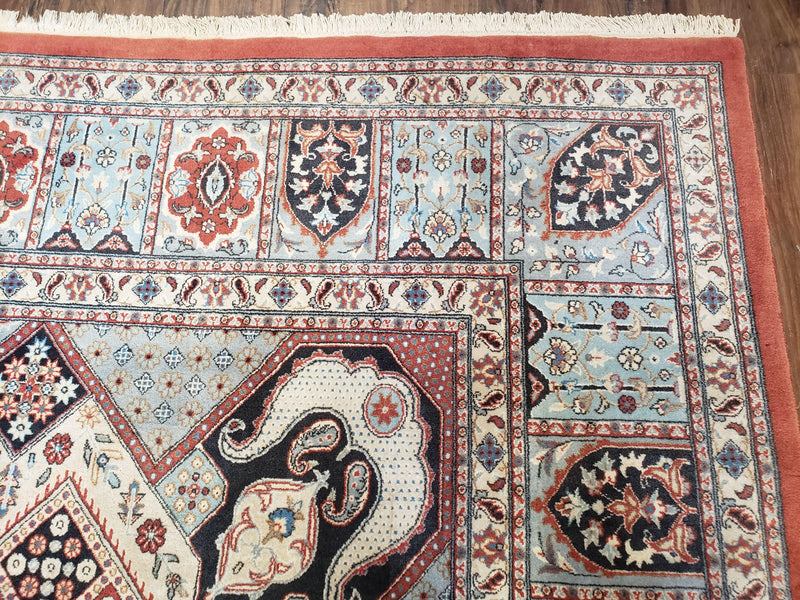 8 x11 Top Quality Veg Dye Turkish Carpet Decorative Handmade Geometric Area Rug