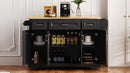 K&K 54 Inch Large Kitchen Island with Rubber Wood Drop Leaf