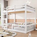 Stylish Bunk Bed With Ladder And Guardrails by Unique Piece Furniture