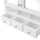 Modern Bathroom Mirror Cabinet With Drawers, Organizer Hooks, And High-Definition Mirrors