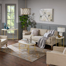Bordeaux - Coffee Table - White / Gold by HouseOfZazla