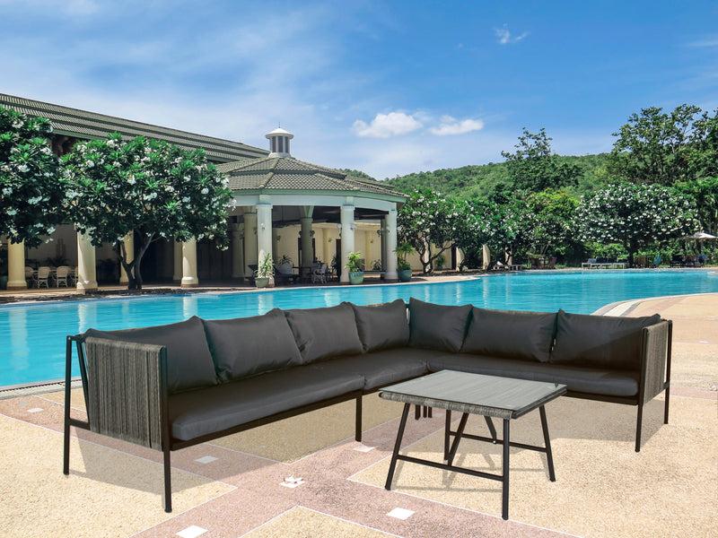 Luxury Rattan Wicker Outdoor Furniture Set Garden Sofa Set Garden Rattan Sofa Patio Outdoor Rattan Furniture