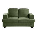 Modern Loveseat, Comfortable 2 Seater Couch With Deep Seating, Loose Back Cushions, Wide Arms by HouseOfZazla