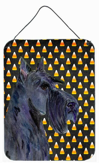 Scottish Terrier Candy Corn Halloween Portrait Wall or Door Hanging Prints