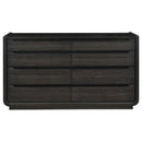 Leandro 8-drawer Bedroom Dresser Cabinet Burnished Black