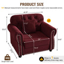 Upholstered Sofa With Nailhead Trim And Rolled Armrests