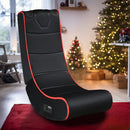 Foldable Gaming Chair With Onboard Speakers, Bluetooth Connection - Black / Red by Unique Piece Furniture