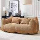Comfortable Dual Beanbag Chair With High Resilience Foam Core For 2 People by HouseOfZazla