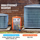 1 HP Refrigerant Recovery Machine - Dual Cylinder Portable AC Recovery by HouseOfZazla