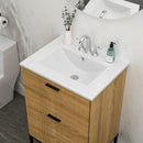Rectangular Single Vanity Top With 3 Faucet Hole Sink - White by HouseOfZazla