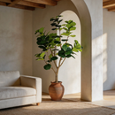 7FT Artificial Fiddle Leaf Fig Tree, Realistic Faux Potted Plant by HouseOfZazla
