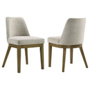 Bryant - Upholstered Dining Side Chair (Set of 2) - Light Tan by HouseOfZazla