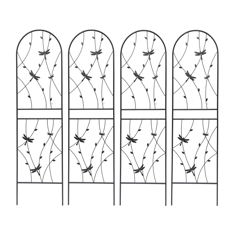 4 Pack Metal Garden Trellis for Climbing Plants, photo 2 of 10