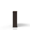 2 Shelf Bookcase Hutch - Chocolate