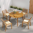Outdoor Dining Set – Acacia Wood Stamford Table & Wicker Chairs