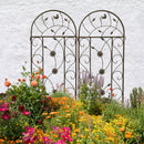 2 Pack Metal Garden Trellis 86.7" x 19.7"