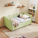 Gingham Daybed With USB Charging Port, Wave-Shaped Design by Unique Piece Furniture